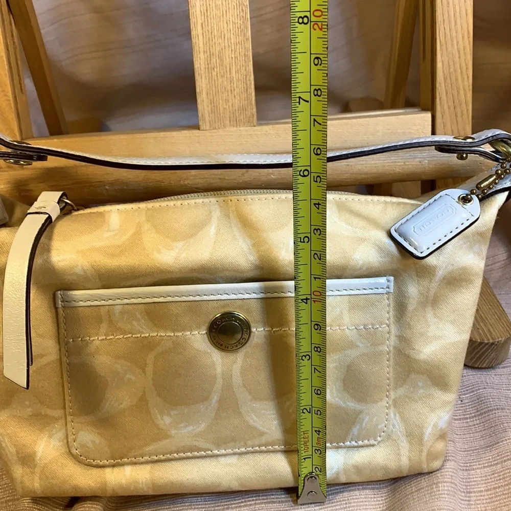 NWOT Coach leather/canvas mini bag w/tag EC